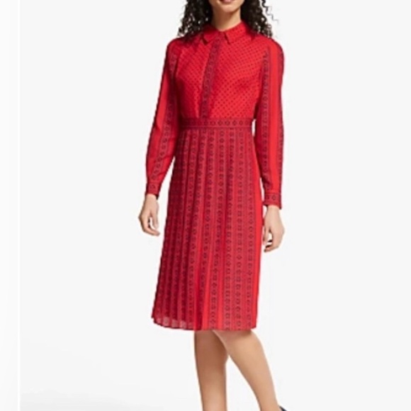 Boden Dresses & Skirts - Boden Clemency Retro Shirt Dress in post box red. Long sleeve. 4R. Like new!